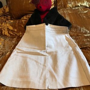 NWT Uniqlo Beige Linen Pencil Skirt Size 10